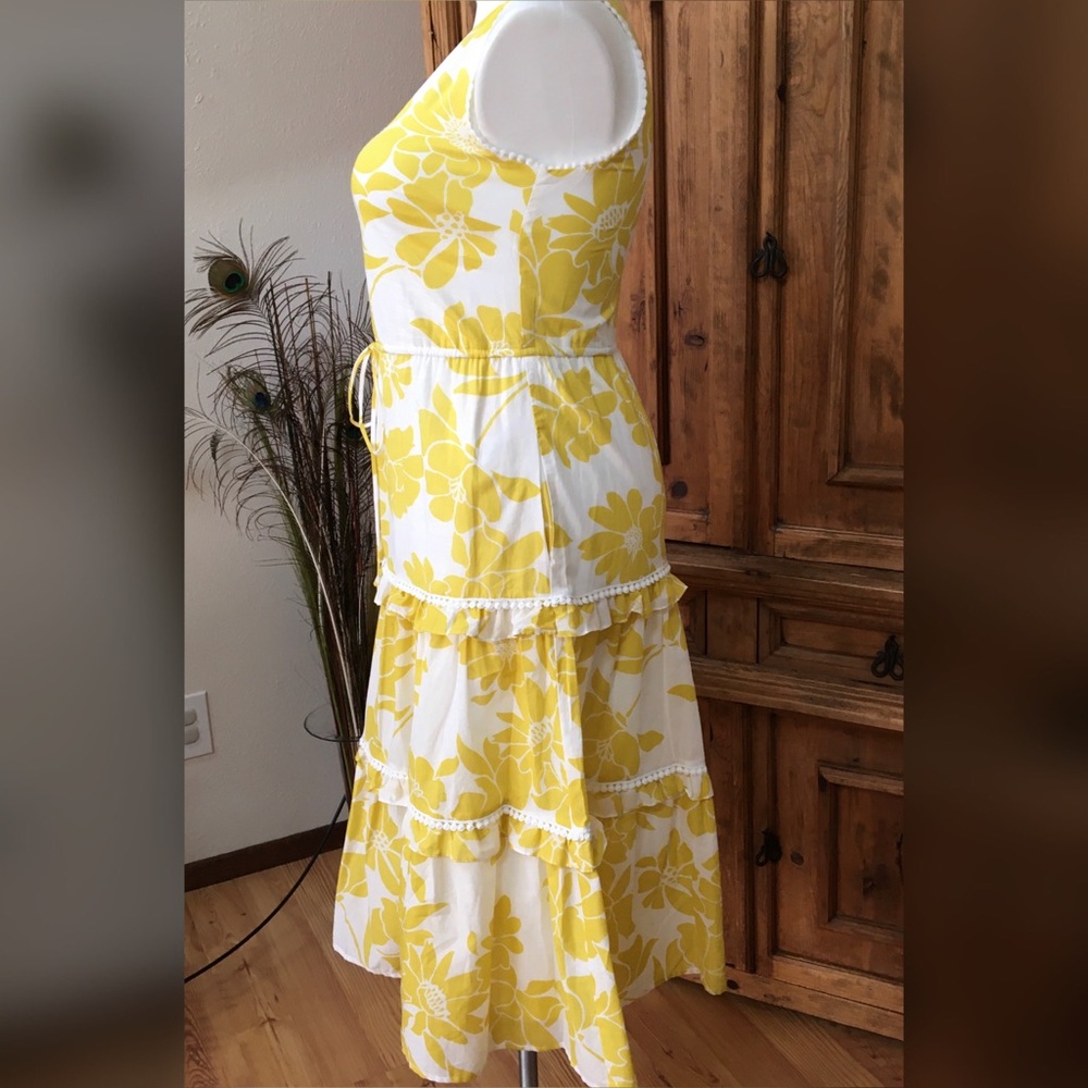 Roz & Ali | Yellow & White Beautiful Dress - Picture 4 of 6